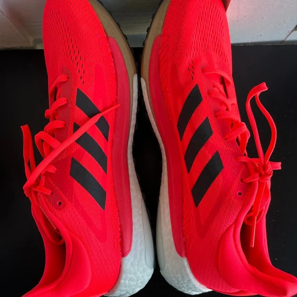 Adidas Men's Solar Glide 3 Signal Pink  FV7255  Running Shoes Sneakers Size 11